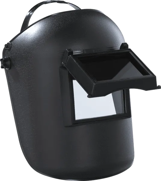 Black welding helmet